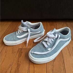 Size 7 women's Vans blue/grey color